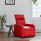 vidaXL Reclinerfåtölj röd konstläder 374188