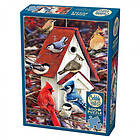 Cobble Hill Pussel Winter Birdhouse 500 Bitar