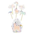 Kit Cupcake Unicorns & Rainbows 6-pack