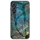 Skalo Samsung S24+ Marmor Härdat Glas TPU-skal - Motiv 3