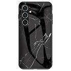 Skalo Samsung S24+ Marmor Härdat Glas TPU-skal - Motiv 4