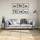vidaXL Matta långluggad modern guld 160x230 cm 375347
