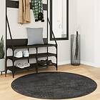 vidaXL Matta långluggad modern antracit Ø 160 cm 375202