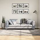 vidaXL Matta långluggad modern beige och antracit 160x230 cm 375391