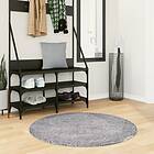 vidaXL Matta långluggad modern blå Ø 100 cm 375332