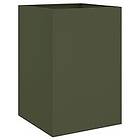 vidaXL Odlingslåda olivgrön 52x48x75 cm kallvalsat stål 841586