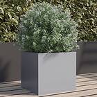 vidaXL Odlingslåda silver 32x30x29 cm galvaniserat stål 841545