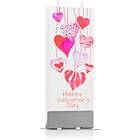 Flatyz Holiday Happy Valentine's Day dekorativ ljusstake 6x15 cm