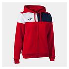 Joma Crew V Full Zip Sweatshirt Röd M Kvinna