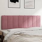 vidaXL Dyna till huvudgavel rosa 160 cm sammet 374680