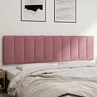 vidaXL Dyna till huvudgavel rosa 180 cm sammet 374686