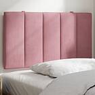 vidaXL Dyna till huvudgavel rosa 90 cm sammet 374654