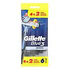 Gillette Blue 3 Smooth Razors 6 pcs