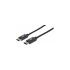 Manhattan 354868 USB-kabel 0,5 m USB 2,0 USB C Sort