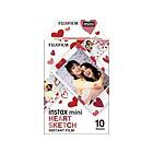 Fujifilm Instax Mini Film Heart Sketch 10-pack