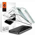 Spigen iPhone 15 Pro Skärmskydd GLAS.tR EZ Fit FC Svart 2-pack