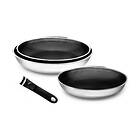 Onyx Cookware Hybrid Non-stick Stekpanna Med Avtagbart Handtag 3-delar Set