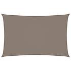 vidaXL Solsegel oxfordtyg rektangulärt 3x6 m taupe 135433