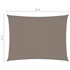 vidaXL Solsegel oxfordtyg rektangulärt 5x6 m taupe 135439