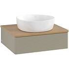 Villeroy & Boch V&B Antao Servantskap med 1 skuff 60x50x19 cm, u/lys, Steingrå/E