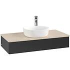 Villeroy & Boch V&B Antao Servantskap med 1 skuff 100x50x19 cm, u/lys, Sort Matt