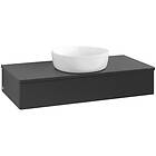 Villeroy & Boch V&B Antao Servantskap med 1 skuff 100x50x19 cm, u/lys, Sort Matt