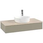 Villeroy & Boch V&B Antao Servantskap med 1 skuff 100x50x19 cm, u/lys, Steingrå/