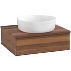 Villeroy & Boch V&B Antao Servantskap med 1 skuff 60x50x19 cm, u/lys, Valnøtt