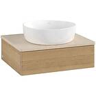 Villeroy & Boch V&B Antao Servantskap med 1 skuff 60x50x19 cm, u/lys, Eik/Crème