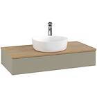 Villeroy & Boch V&B Antao Servantskap med 1 skuff 100x50x19 cm, u/lys, Steingrå/