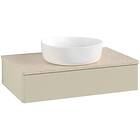 Villeroy & Boch V&B Antao Servantskap med 1 skuff 80x50x19 cm, u/lys, Grå Matt/C
