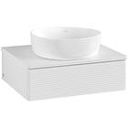 Villeroy & Boch V&B Antao Servantskap med 1 skuff 60x50x19 cm, u/lys, Hvit Høygl