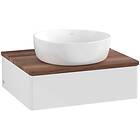 Villeroy & Boch V&B Antao Servantskap med 1 skuff 60x50x19 cm, u/lys, Hvit Blank