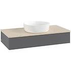 Villeroy & Boch V&B Antao Servantskap med 1 skuff 100x50x19 cm, u/lys, Antrasitt