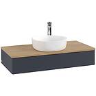 Villeroy & Boch V&B Antao Servantskap med 1 skuff 100x50x19 cm, u/lys, Blå Matt/