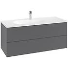 Villeroy & Boch V&B Antao Servantskap med 2 skuffer 118,8x49,2x50,4 cm, u/lys, A