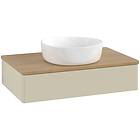 Villeroy & Boch V&B Antao Servantskap med 1 skuff 80x50x19 cm, u/lys, Grå Matt/E