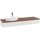Villeroy & Boch V&B Antao Servantskap med 2 skuffer 160x50x19 cm, u/lys, Hvit Bl