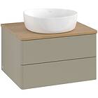 Villeroy & Boch V&B Antao Servantskap med 2 skuffer 60x50x36 cm, u/lys, Steingrå