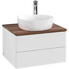Villeroy & Boch V&B Antao Servantskap med 2 skuffer 60x50x36 cm, u/lys, Hvit Bla
