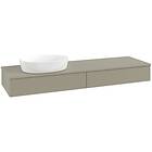 Villeroy & Boch V&B Antao Servantskap med 2 skuffer 160x50x19 cm, u/lys, Steingr