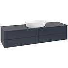 Villeroy & Boch V&B Antao Servantskap med 4 skuffer 160x50x36 cm, u/lys, Blå Mat