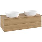 Villeroy & Boch V&B Antao Servantskap med 2 skuffer 120x50x36 cm, u/lys, Eik