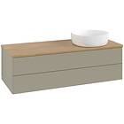 Villeroy & Boch V&B Antao Servantskap med 2 skuffer 120x50x36 cm, u/lys, Steingr