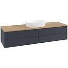 Villeroy & Boch V&B Antao Servantskap med 4 skuffer 160x50x36 cm, u/lys, Blå Mat