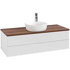 Villeroy & Boch V&B Antao Servantskap med 2 skuffer 120x50x36 cm, u/lys, Hvit Bl