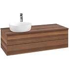Villeroy & Boch V&B Antao Servantskap med 2 skuffer 120x50x36 cm, u/lys, Valnøtt