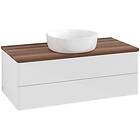 Villeroy & Boch V&B Antao Servantskap med 2 skuffer 100x50x36 cm, u/lys, Hvit Bl