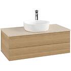 Villeroy & Boch V&B Antao Servantskap med 2 skuffer 100x50x36 cm, u/lys, Eik/Crè