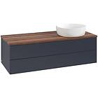 Villeroy & Boch V&B Antao Servantskap med 2 skuffer 120x50x36 cm, u/lys, Blå Mat